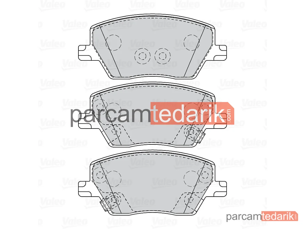 VALEO 670587 | Fren Balatası — Fiat Tipo, Fiat Egea